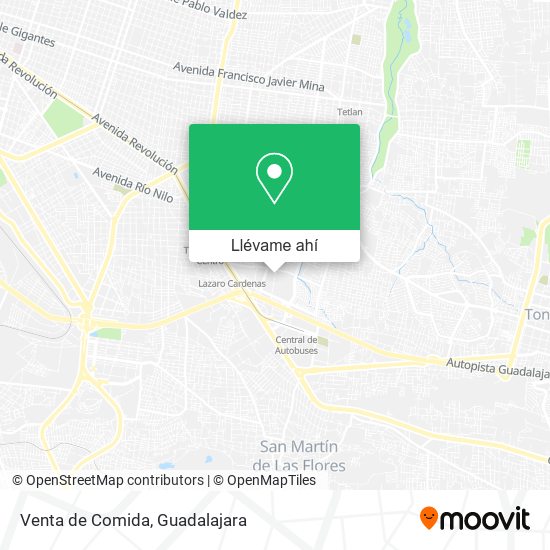 Mapa de Venta de Comida