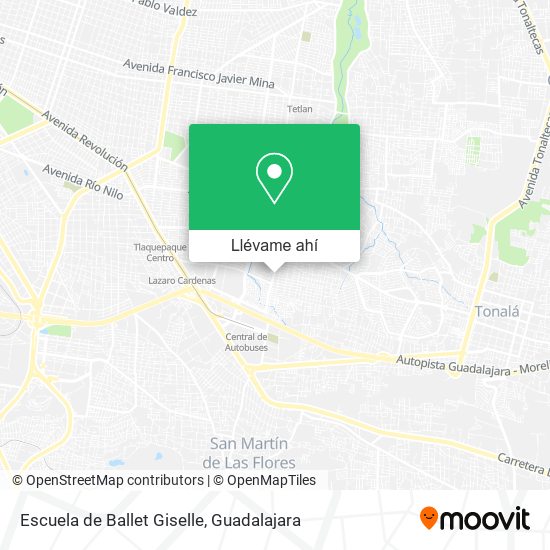 Mapa de Escuela de Ballet Giselle