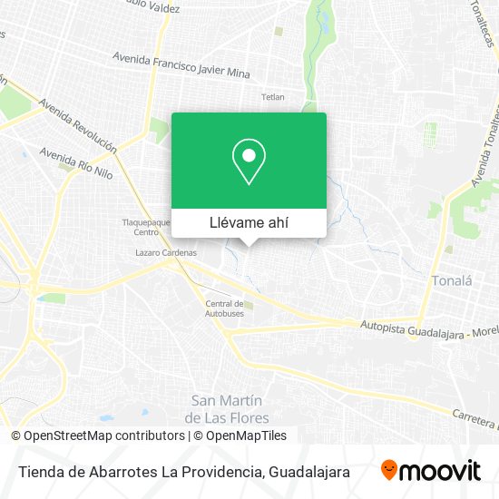 Mapa de Tienda de Abarrotes La Providencia