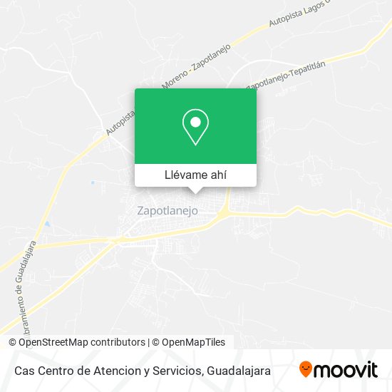 Mapa de Cas Centro de Atencion y Servicios