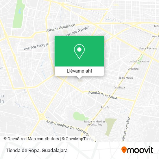 Mapa de Tienda de Ropa