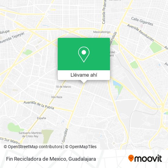 Mapa de Fin Recicladora de Mexico