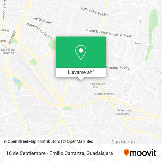 Mapa de 16 de Septiembre - Emilio Carranza