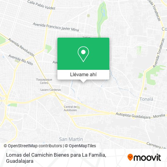 Mapa de Lomas del Camichin Bienes para La Familia