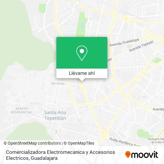 Mapa de Comercializadora Electromecanica y Accesorios Electricos