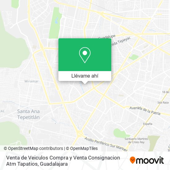 Mapa de Venta de Veiculos Compra y Venta Consignacion Atm Tapatios