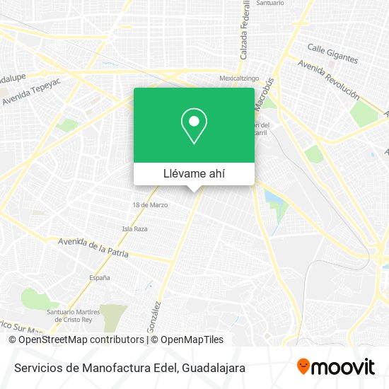 Mapa de Servicios de Manofactura Edel