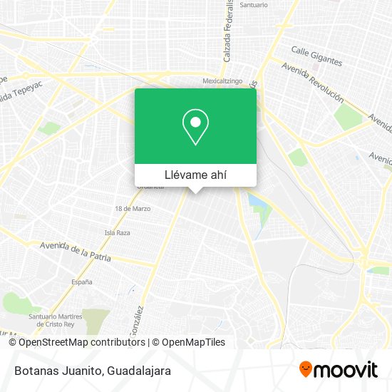 Mapa de Botanas Juanito