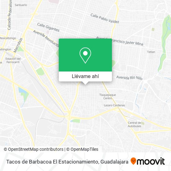 Mapa de Tacos de Barbacoa El Estacionamiento