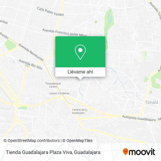 Mapa de Tienda Guadalajara Plaza Viva