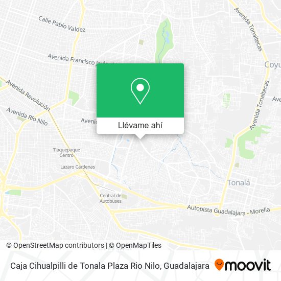 Mapa de Caja Cihualpilli de Tonala Plaza Rio Nilo