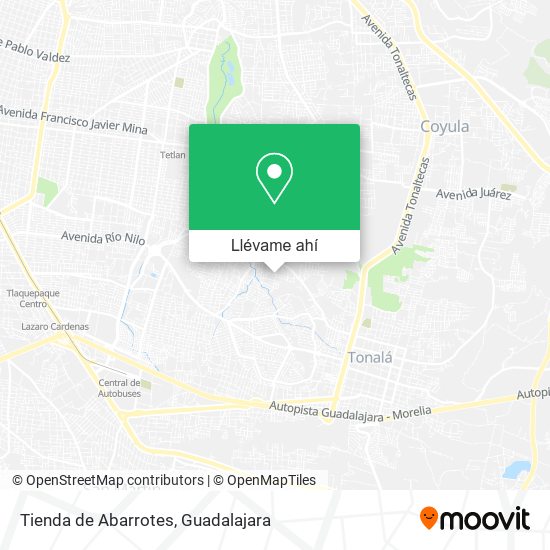 Mapa de Tienda de Abarrotes