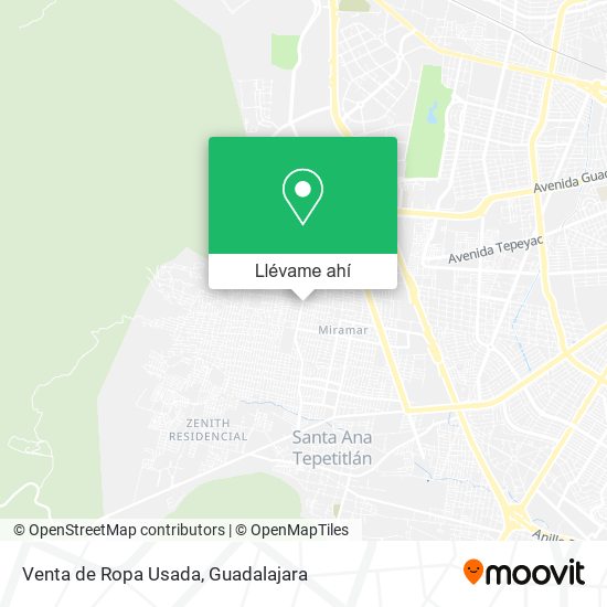 Mapa de Venta de Ropa Usada