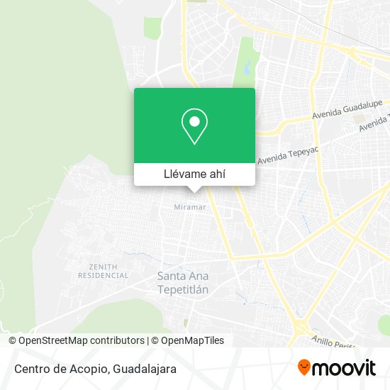 Mapa de Centro de Acopio