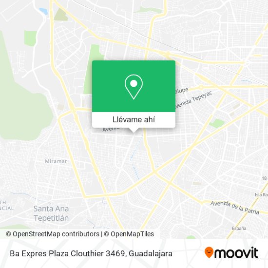 Mapa de Ba Expres Plaza Clouthier 3469