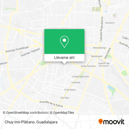 Mapa de Chuy-Inn-Plátano