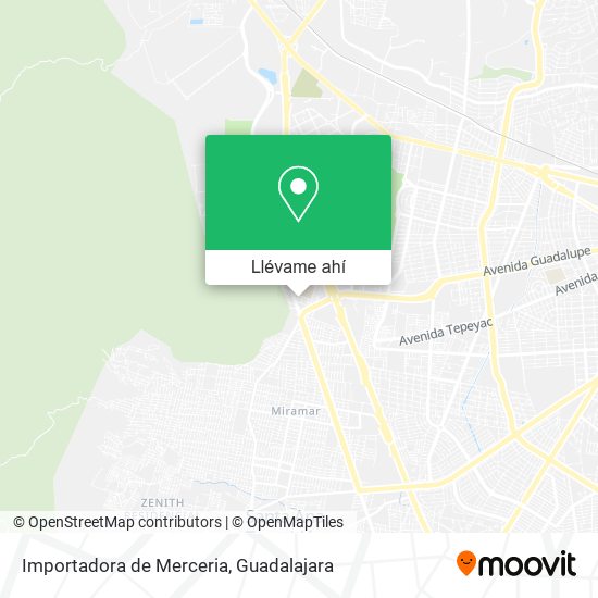 Mapa de Importadora de Merceria