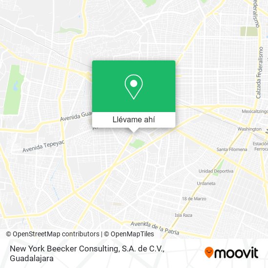 Mapa de New York Beecker Consulting, S.A. de C.V.