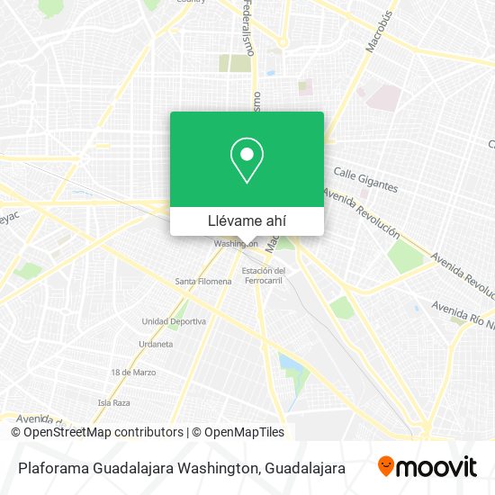 Mapa de Plaforama Guadalajara Washington