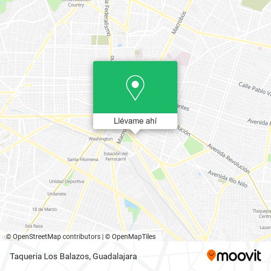 Mapa de Taqueria Los Balazos