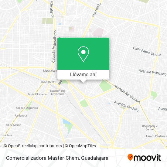 Mapa de Comercializadora Master-Chem