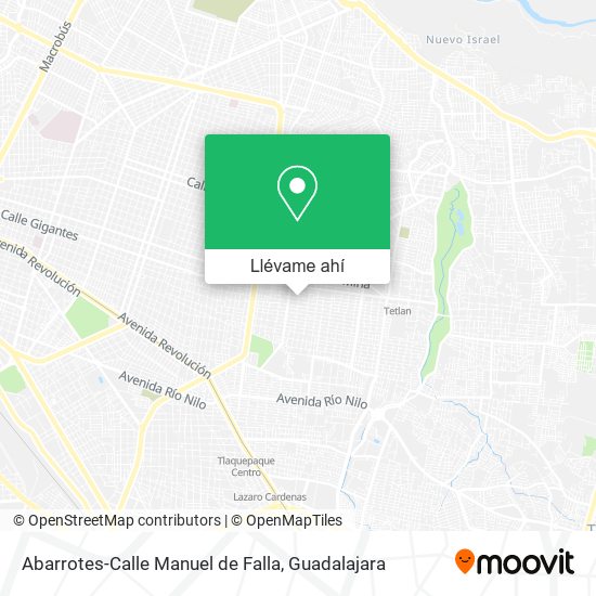Mapa de Abarrotes-Calle Manuel de Falla