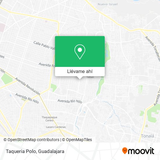 Mapa de Taqueria Polo