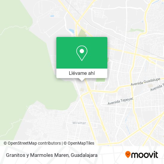 Mapa de Granitos y Marmoles Maren