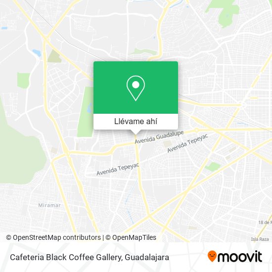 Mapa de Cafeteria Black Coffee Gallery