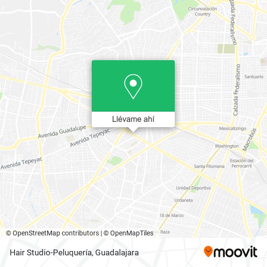 Mapa de Hair Studio-Peluquería