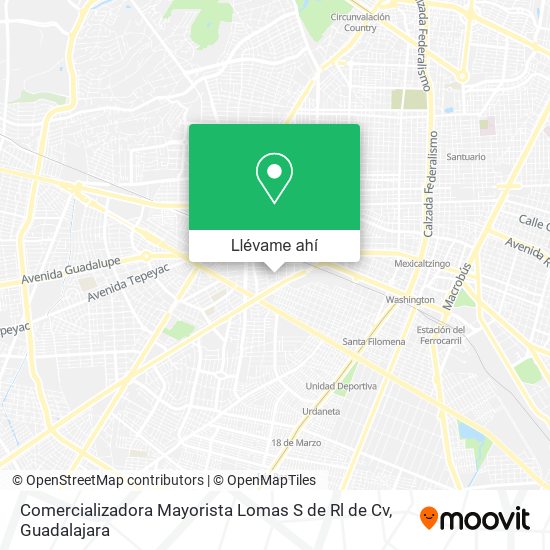 Mapa de Comercializadora Mayorista Lomas S de Rl de Cv