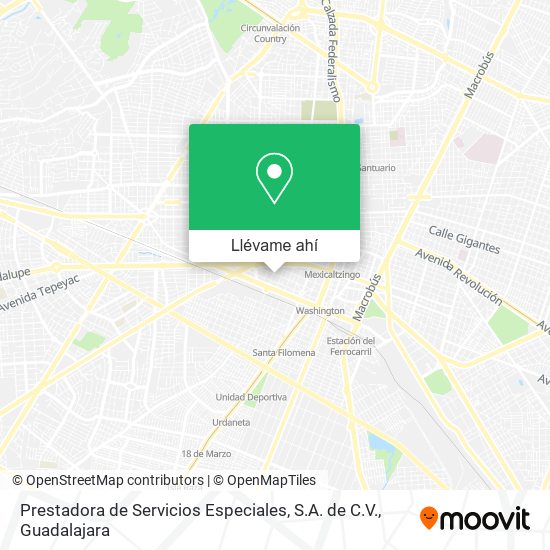 Mapa de Prestadora de Servicios Especiales, S.A. de C.V.