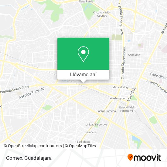 Cómo llegar a Comex en Guadalajara en Autobús o Tren?