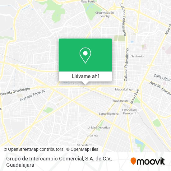 Mapa de Grupo de Intercambio Comercial, S.A. de C.V.