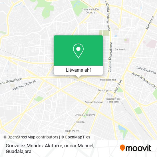 Mapa de Gonzalez Mendez Alatorre, oscar Manuel