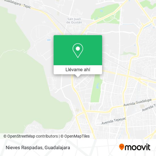 Mapa de Nieves Raspadas