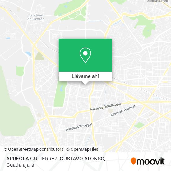 Mapa de ARREOLA GUTIERREZ, GUSTAVO ALONSO