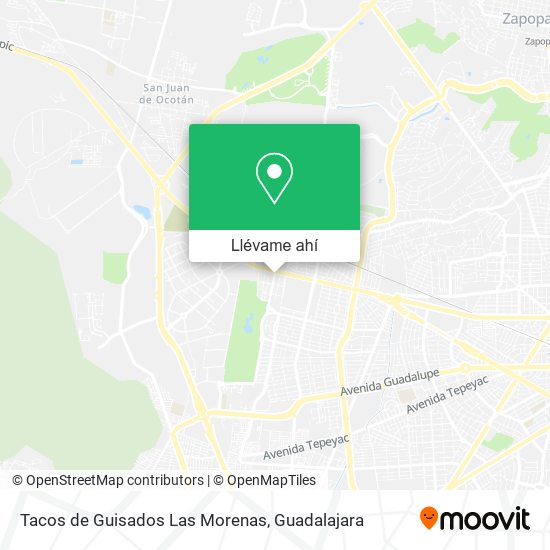 Mapa de Tacos de Guisados Las Morenas