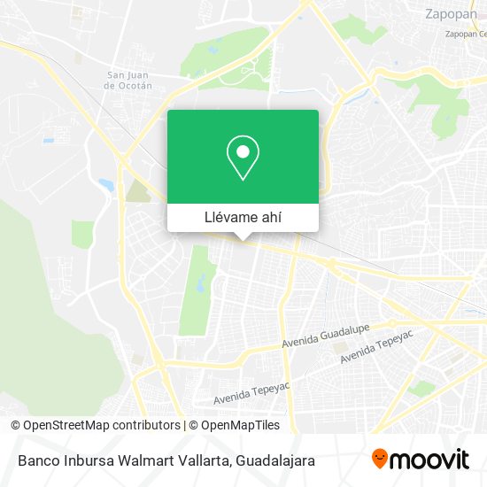 Mapa de Banco Inbursa Walmart Vallarta