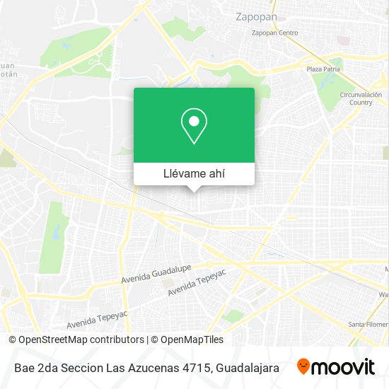 Mapa de Bae 2da Seccion Las Azucenas 4715