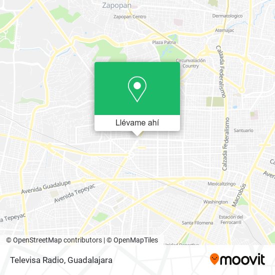 Mapa de Televisa Radio