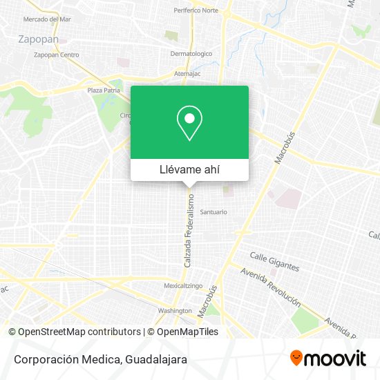 Mapa de Corporación Medica