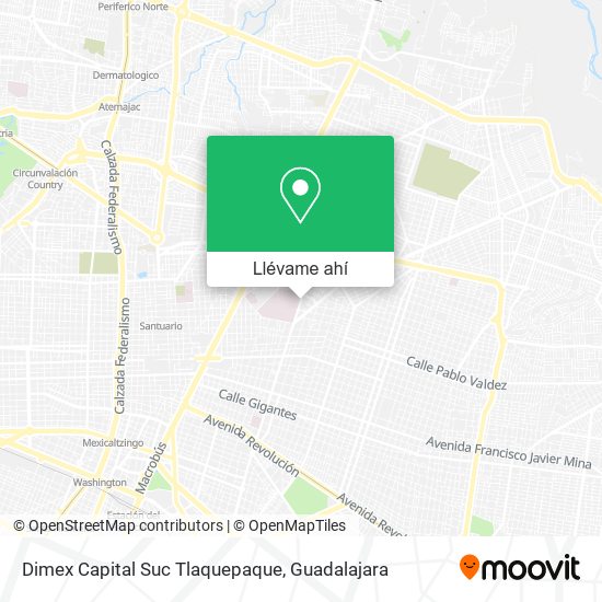 Mapa de Dimex Capital Suc Tlaquepaque