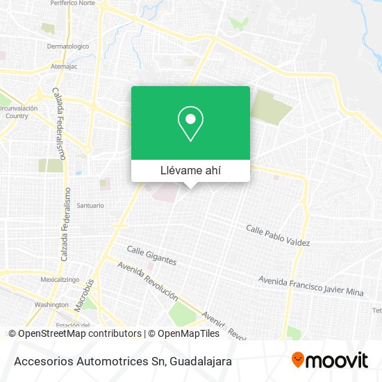 Mapa de Accesorios Automotrices Sn