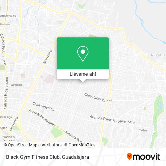 Mapa de Black Gym Fitness Club