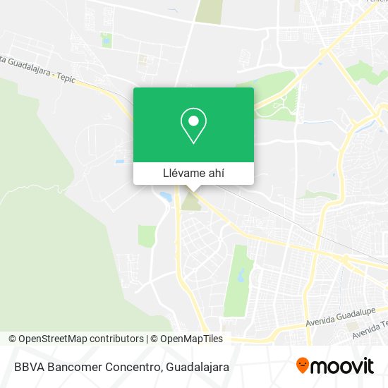 Mapa de BBVA Bancomer Concentro