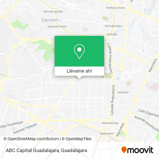 Mapa de ABC Capital Guadalajara