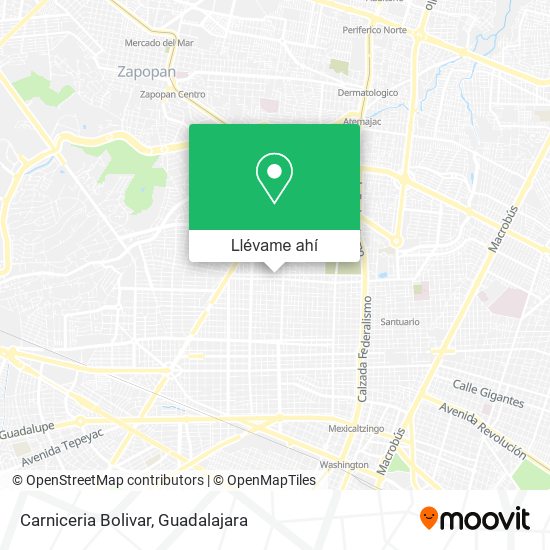 Mapa de Carniceria Bolivar