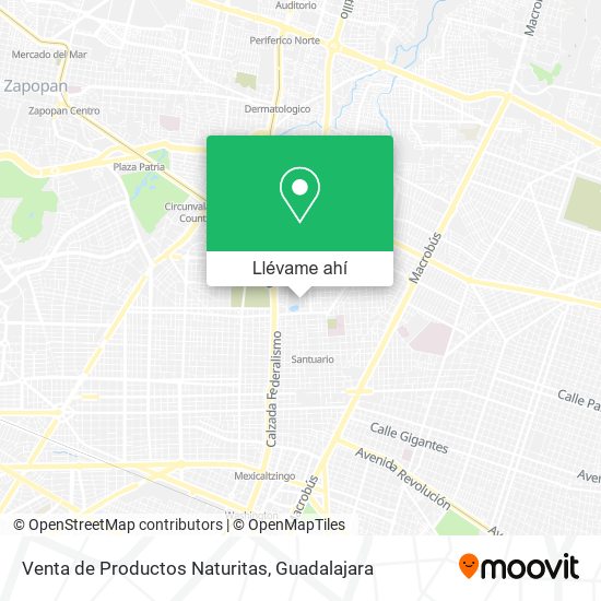 Mapa de Venta de Productos Naturitas