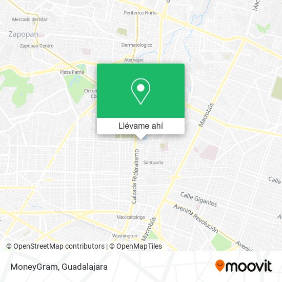 Mapa de MoneyGram